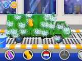 мультик игра про машинки - зеленый грузовик моем машинку / green truck my car