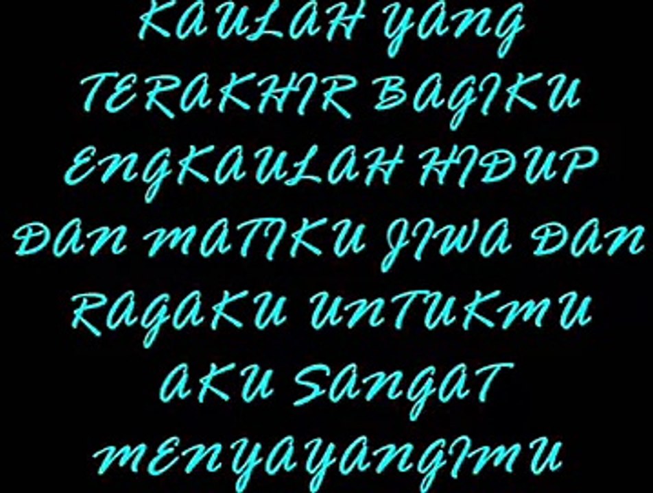 SouQy Band Aku Sangat Menyayangimu (lirik)