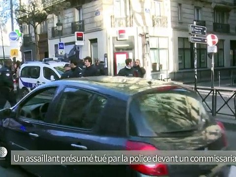 Un an après Charlie, un homme armé criant Allah Akbar tué devant un commissariat à Paris