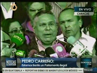 Pedro Carreño pide respeto de su "libertad de expresión"