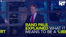 Rand Paul Explains What 'Libertarian' Means