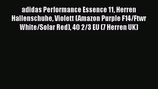 adidas Performance Essence 11 Herren Hallenschuhe Violett (Amazon Purple F14/Ftwr White/Solar