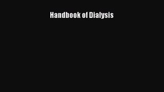 [PDF Download] Handbook of Dialysis [Download] Full Ebook