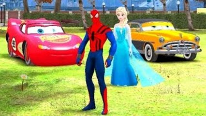 The Amazing SpiderMan & Elsa Snow Queen Frozen Lightning McQueen & Cars Hudson