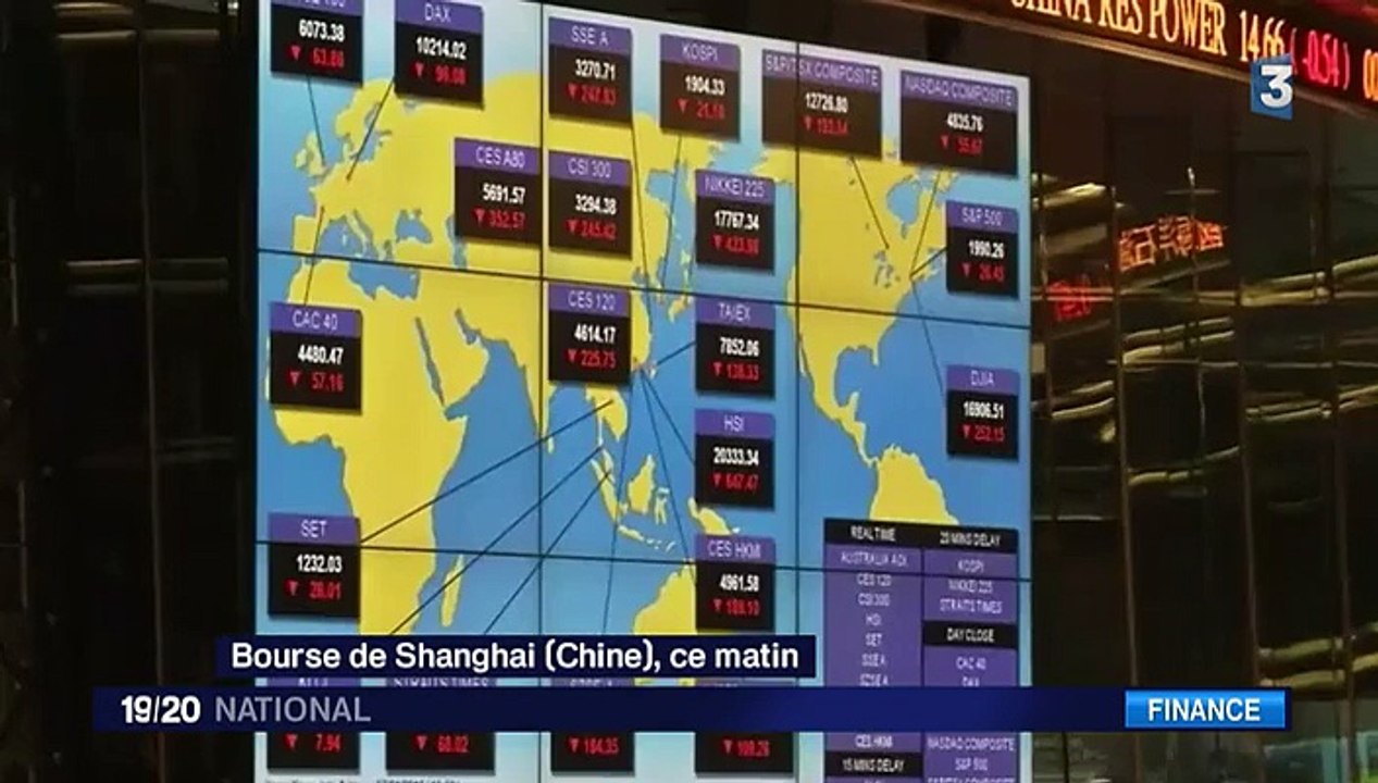 Quand la bourse chinoise décroche, ce sont les bourses mondiales qui tremblent