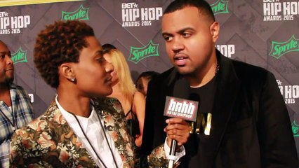 Albe Back on the BET Hip-Hop Awards 2015 Green Carpet