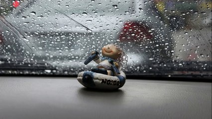 Pluie dans la voiture - Rain in a car (1 heure - 1 hour) - ASMR