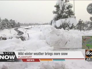 Flagstaff hit with more snow