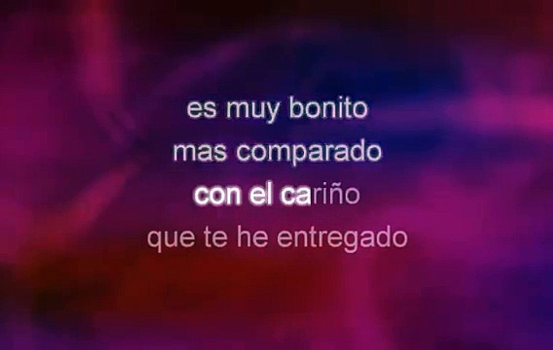 DE QUE TE QUIERO TE QUIERO- VICENTE FERNANDEZ - KARAOKE - PISTA Y LETRA