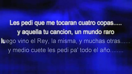 BORRACHO TE RECUERDO - VICENTE FERNANDEZ - KARAOKE - PISTA Y LETRA