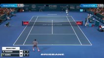 Roger Federer vs Tobias Kamke Brisbane 2016 - Amazing point