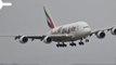 Emirates Plane Faces Turbulent Touchdown in Crosswind