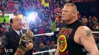 WWE RAW, Brock Lesnar called out Seth Rollins, The Authority harshes on John Cena, Jan , 2016-