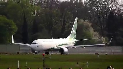 أقلاع و هبوط طائرة الخطوط الجوية العراقية في مدينة برلين