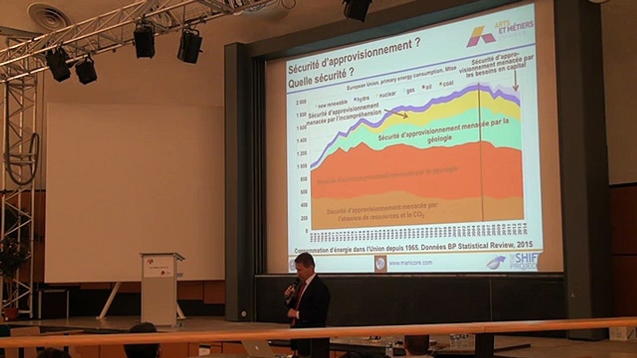Jean-Marc Jancovici, "Décarboner l'économie, un jeu d'enfant?", Arts & Métiers, Paris, 7 janvier 2016, 2 de 3