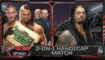 Roman Reigns vs. Randy Orton & Seth Rollins_ 2-on-1 Handicap Match_ WWE Raw