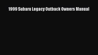 PDF Download 1999 Subaru Legacy Outback Owners Manual Download Online