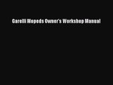 PDF Download Garelli Mopeds Owner's Workshop Manual PDF Online