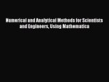 PDF Download Numerical and Analytical Methods for Scientists and Engineers Using Mathematica