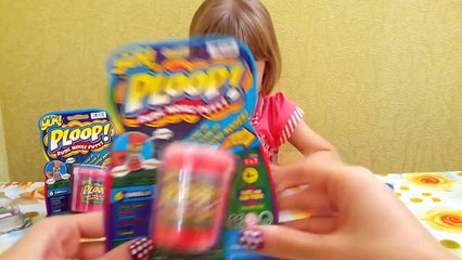 Лизуны пердушечки в баночках звуки Yuk Ploop toys unboxing slime silly putty noise