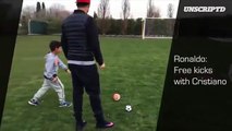 Cristiano Ronaldo: What better way to spend time than to shoot some balls with my son?