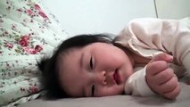 Cute baby Laughing while sleeping mp4