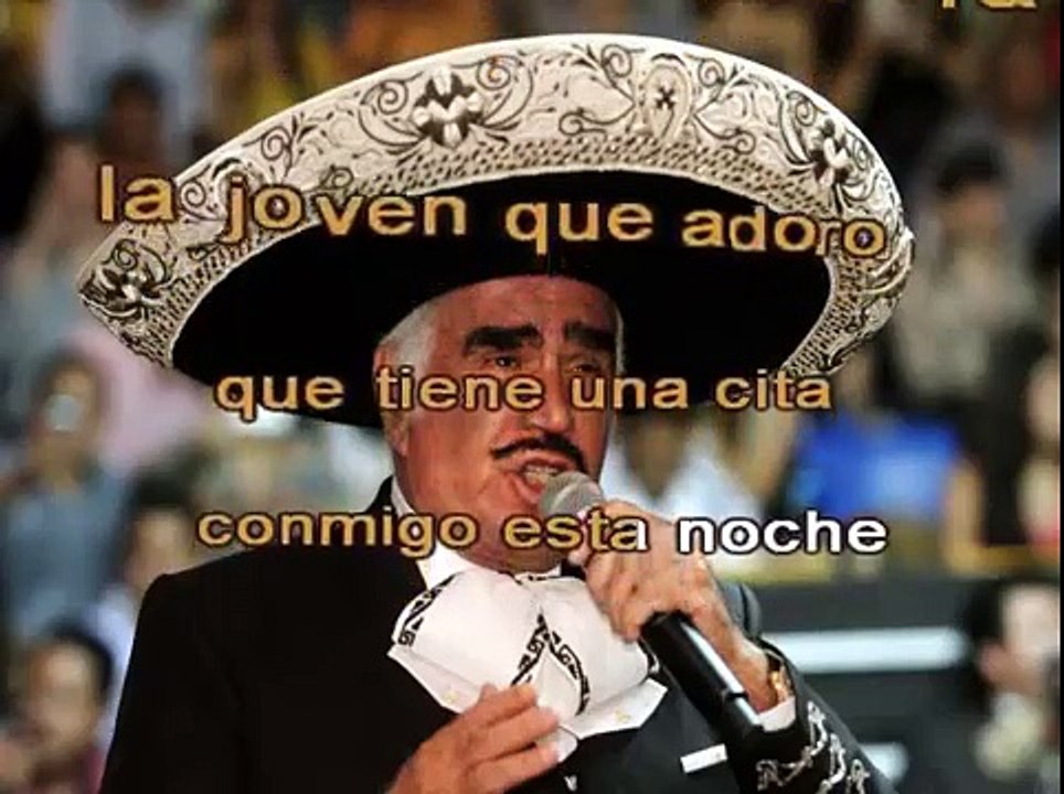 ME ESTA ESPERANDO MARIA - VICENTE FERNANDEZ - KARAOKE - PISTA Y LETRA