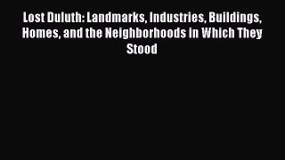 Lost Duluth: Landmarks Industries Buildings Homes and the Neighborhoods in Which They Stood