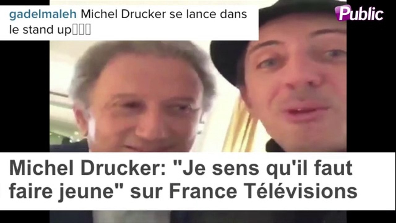Exclu vidéo : Gad Elmaleh : sa vidéo humour avec Michel Drucker qui se lance dans le stand up !