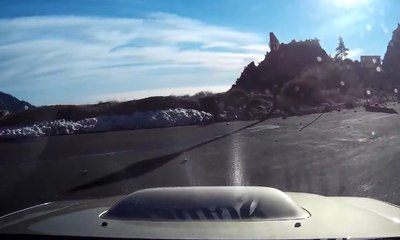 Se cae por un barranco en coche y su cámara lo filma