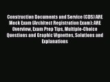[PDF Download] Construction Documents and Service (CDS) ARE Mock Exam (Architect Registration
