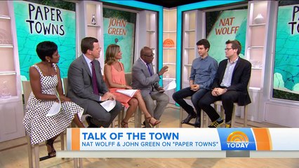 ‘Paper Towns’ Nat Wolff And John Green Hug It Out | TODAY
