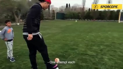 Ronaldo oğluna bile acımadı