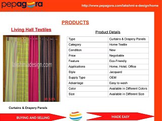 Lakshmi A Design - Bed Linen, Living Hall Textiles, Manufacturer and  Exporter-www.pepagora.com