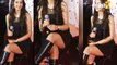 Bollywood celebs Navneet Kaur Shows Her Thigh In Black Short Dress During trailer launch of Bollywood Movie LOVESHHUDA
