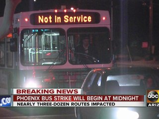 Phoenix bus drivers vote to strike