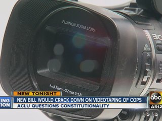Bill would make videotaping police a crime if too close