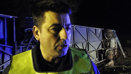 ACCIDENT D'UN BUS SCOLAIRE : LES POMPIERS MOBILISES
