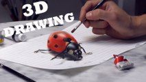 3D DRAWING Optical Illusion /Speed Painting Trick Art