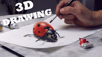 3D DRAWING Optical Illusion /Speed Painting Trick Art