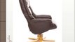 The Shanghai - Bonded Leather Recliner Swivel Chair