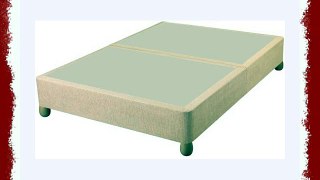 Sweet Dreams Amber Divan Bed Base with Wood Leg Double Chenille Sand
