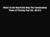[PDF Download] What's In the Way IS the Way: The Transforming Power of Trusting Your Life -