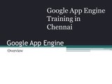 learn google app engine architecture and overview-google app engine training in chennai