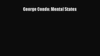PDF Download George Condo: Mental States PDF Full Ebook
