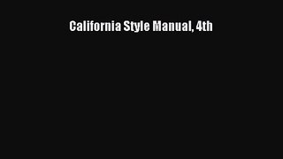California Style Manual 4th [Read] Online