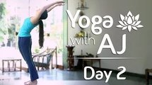 Surya Namaskar Step By Step | Day 2 | Yoga For Beginners - Yoga With AJ
