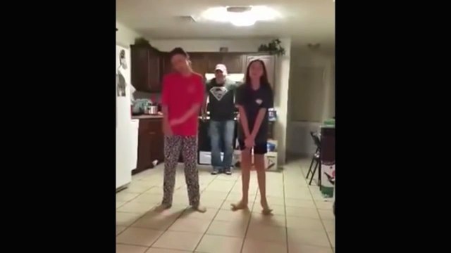 Dad video bombs his daughters dancing Whip Nae Nae and kills it