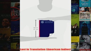 Lost in Translation American Indies