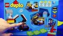 Duplo Lego Batman Adventure Toy Review with Superman and Wonder Woman Saving a Kitten